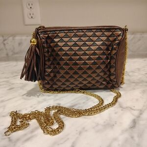 Ganson Woven Leather Crossbody